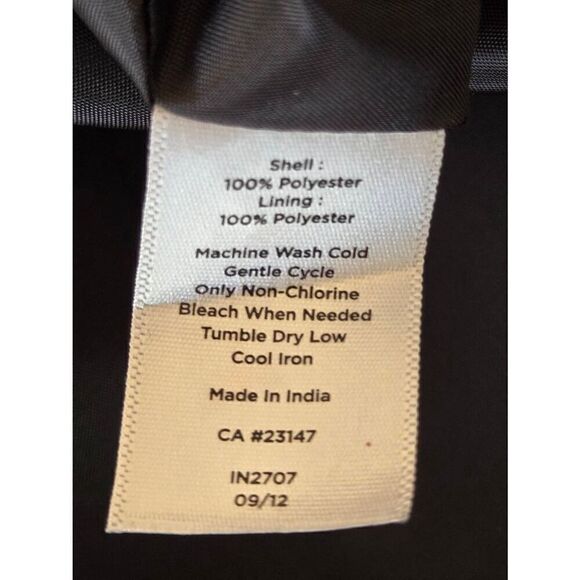 Talbots Womens Black Tan Floral Lined Full Skirt 16 Petite - Picture 5 of 9